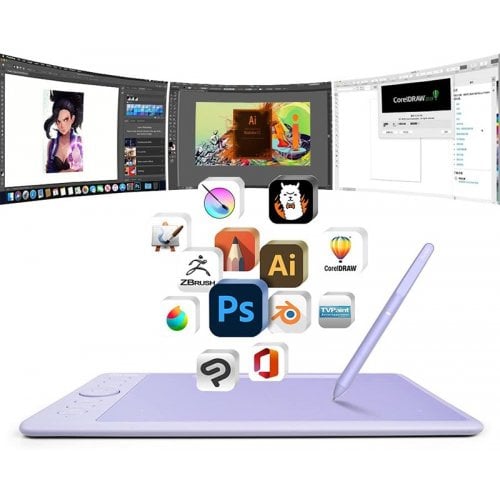 Графічний планшет Parblo Intangbo S (INTANGBOSP) Purple купити в Україні | Telemart фото