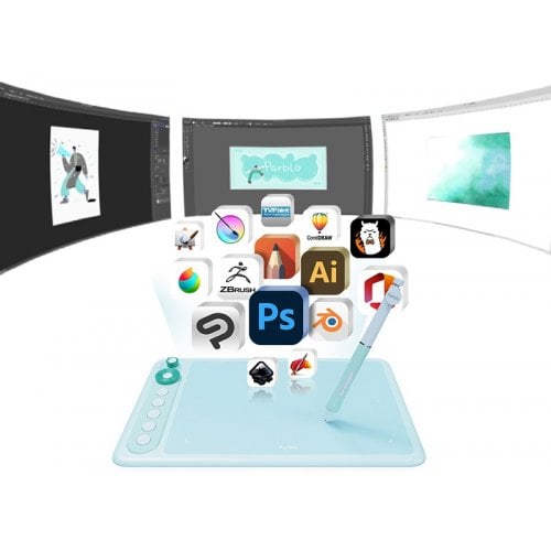 Графічний планшет Parblo Intangbo X7 (INTANGBOX7G) Green купити в Україні | Telemart фото