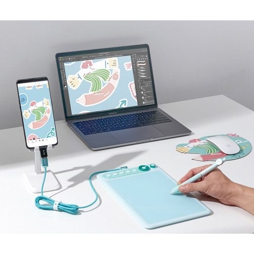 Графічний планшет Parblo Intangbo X7 (INTANGBOX7G) Green купити в Україні | Telemart фото
