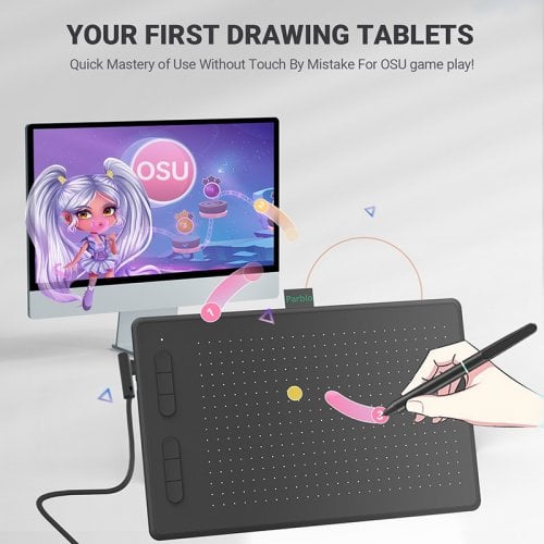 Графічний планшет Parblo Ninos N10B Black купити в Україні | Telemart фото