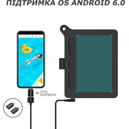 Графічний планшет Parblo Ninos S (NINOSS) Black купити в Україні | Telemart фото