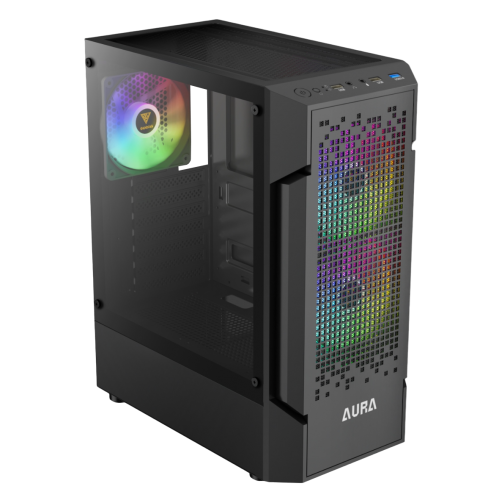 Уцінка корпус Gamdias AURA GC7 ARGB Tempered Glass без БЖ (4711514500677) Black (Розкрита упаковка, 918866) купити в Україні | Telemart фото