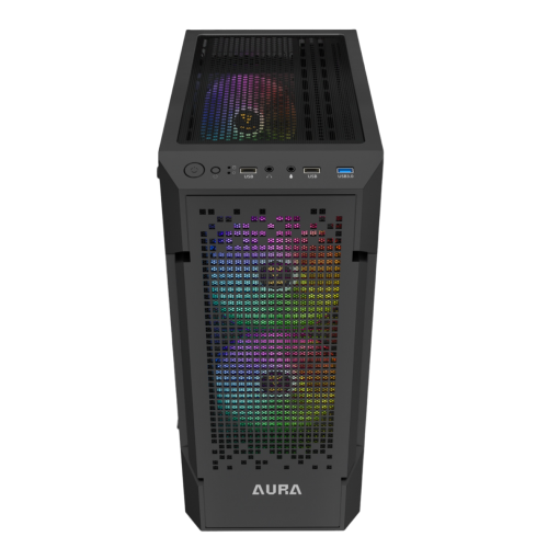 Уцінка корпус Gamdias AURA GC7 ARGB Tempered Glass без БЖ (4711514500677) Black (Розкрита упаковка, 918866) купити в Україні | Telemart фото