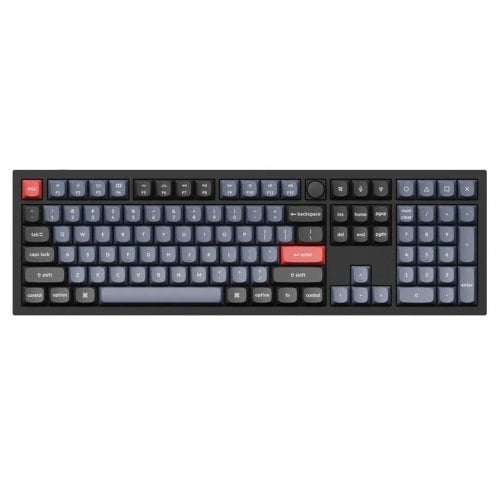 Уценка клавиатура Keychron Q6 QMK RGB Gateron G Pro Red Hot-Swap Knob (Q6M1) Carbon Black (Вскрытая упаковка, 918870) купить в Украине | Telemart фото