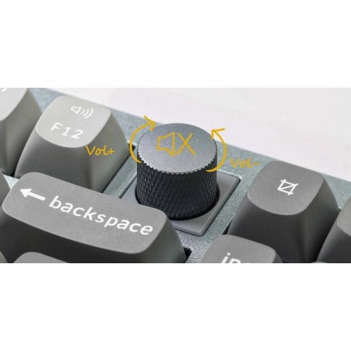 Уценка клавиатура Keychron Q6 QMK RGB Gateron G Pro Red Hot-Swap Knob (Q6M1) Carbon Black (Вскрытая упаковка, 918870) купить в Украине | Telemart фото