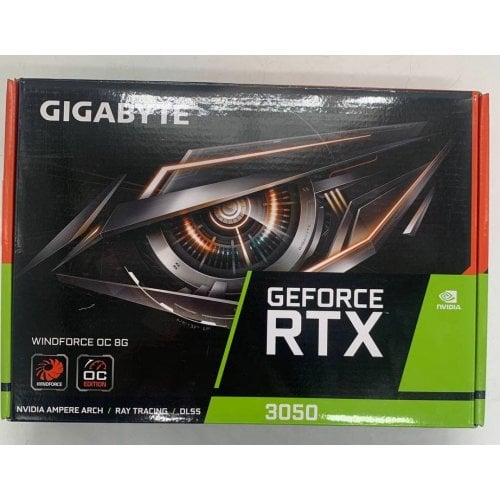 Видеокарта Gigabyte GeForce RTX 3050 WINDFORCE V2 OC 8192MB (GV-N3050WF2OCV2-8GD) (Восстановлено продавцом, 918884) купить в Украине | Telemart фото