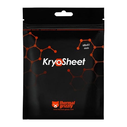 Графеновая термопрокладка Thermal Grizzly KryoSheet 68x51x0.2mm (TG-KS-68-51) купить в Украине | Telemart фото