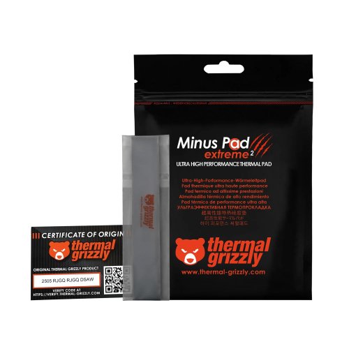 Набор термопрокладок Thermal Grizzly Minus Pad Extreme 2 120x20x3mm 2 in 1 kit (TG-MP-E2-120-20-30-2) купить в Украине | Telemart фото