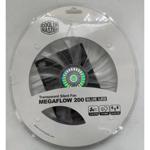Кулер для корпусу Cooler Master MegaFlow 200 Blue LED (R4-LUS-07AB-GP) (Стан нового, 918985) купити в Україні | Telemart фото