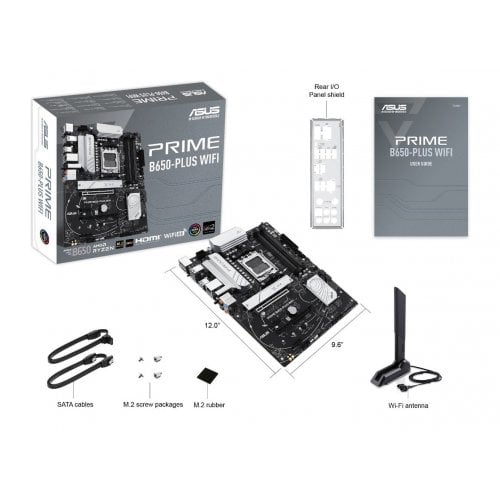 Уценка материнская плата Asus PRIME B650-PLUS WIFI (sAM5, AMD B650) (Вскрытая упаковка, 918996) купить в Украине | Telemart фото