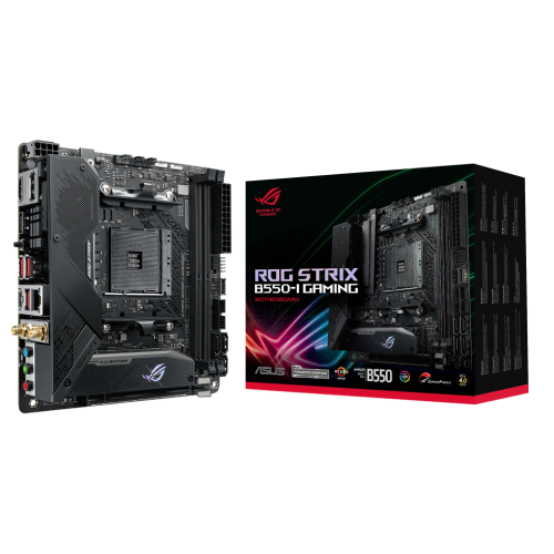 Материнская плата Asus ROG STRIX B550-I GAMING (sAM4, AMD B550) (Восстановлено продавцом, 919002) купить в Украине | Telemart фото