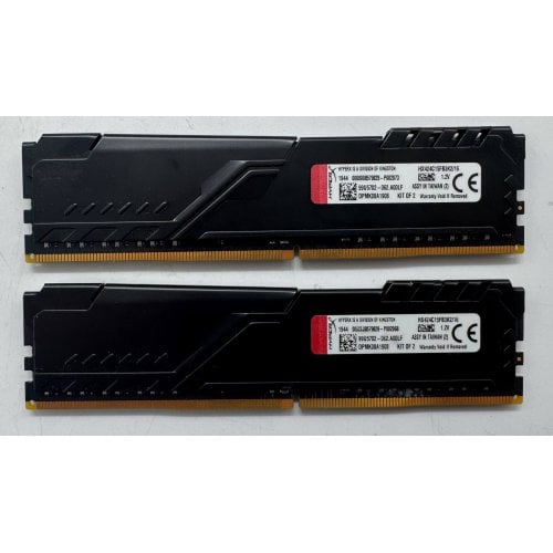 Озу HyperX DDR4 16GB (2x8GB) 2666Mhz Fury Black (HX426C16FB3K2/16) (Восстановлено продавцом, 919006) купить в Украине | Telemart фото
