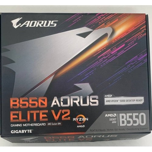 Материнская плата Gigabyte B550 AORUS ELITE V2 (sAM4, AMD B550) (Восстановлено продавцом, 919007) купить в Украине | Telemart фото