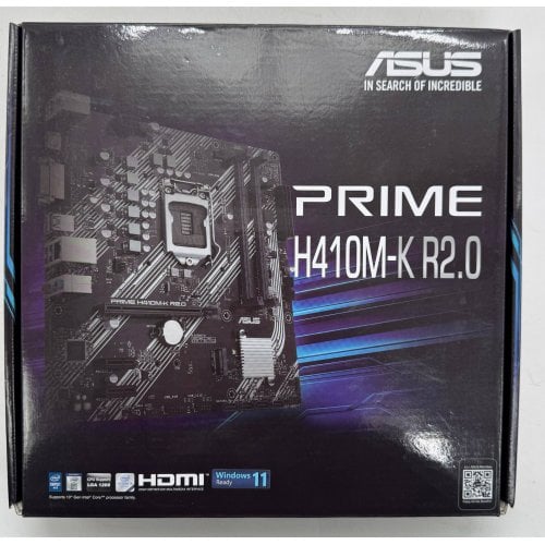 Материнська плата Asus PRIME H410M-K R2.0 (s1200, Intel H410) (Відновлено продавцем, 919009) купити в Україні | Telemart фото