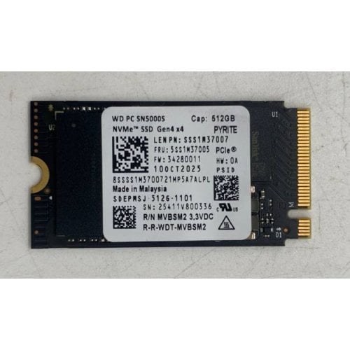 Ssd-диск Western Digital Black SN5000S 512GB M.2 (2242 PCI-E) NVMe x4 (SDEPMSJ-512G-1101) (Восстановлено продавцом, 919013) купить в Украине | Telemart фото