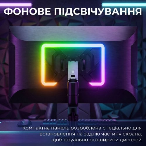 Беклайт с креплением GamePro SLV109 RGB with Vesa mount for TV/PC Black купить в Украине | Telemart фото