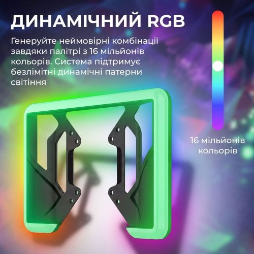 Беклайт с креплением GamePro SLV109 RGB with Vesa mount for TV/PC Black купить в Украине | Telemart фото