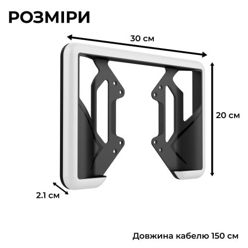 Беклайт с креплением GamePro SLV109 RGB with Vesa mount for TV/PC Black купить в Украине | Telemart фото