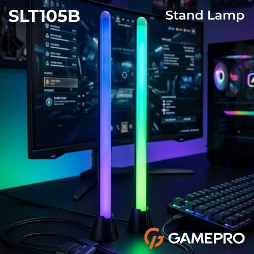Настольные RGB-лампы GamePro SLT105 2pcs Black купить в Украине | Telemart фото
