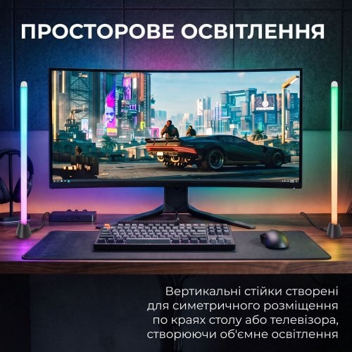 Настольные RGB-лампы GamePro SLT105 2pcs Black купить в Украине | Telemart фото