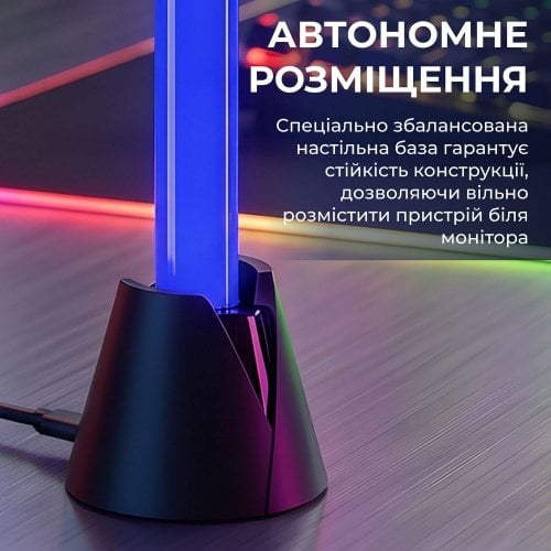Настольные RGB-лампы GamePro SLT105 2pcs Black купить в Украине | Telemart фото