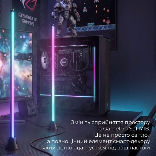 Настольные RGB-лампы GamePro SLT171 for TV/PC 2pcs Black купить в Украине | Telemart фото