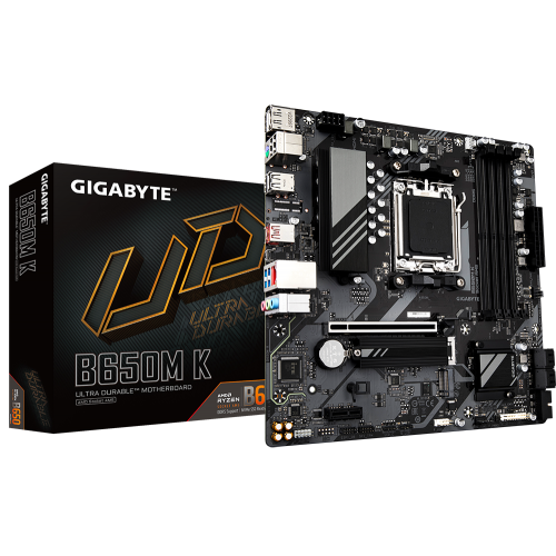 Материнська плата Gigabyte B650M K (sAM5, AMD B650) (Відновлено продавцем, 919061) купити в Україні | Telemart фото