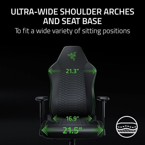 Игровое кресло Razer Iskur V2 X NewGen (RZ38-05310700-R3G1) Black/Green купить в Украине | Telemart фото