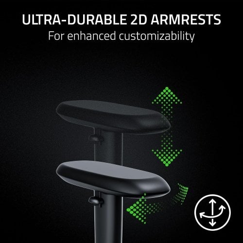 Игровое кресло Razer Iskur V2 X NewGen (RZ38-05310700-R3G1) Black/Green купить в Украине | Telemart фото