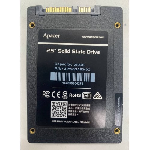 Ssd-диск Apacer 240GB 2.5" (AP240GAS340G-1) (Восстановлено продавцом, 919168) купить в Украине | Telemart фото
