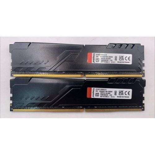 Озу Kingston DDR4 16GB (2x8GB) 3200Mhz FURY Beast Black (KF432C16BBK2/16) (Восстановлено продавцом, 919172) купить в Украине | Telemart фото