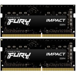 Озу Kingston SODIMM DDR4 16GB (2x8GB) 3200Mhz FURY Impact Black (KF432S20IBK2/16) (Восстановлено продавцом, 919206)