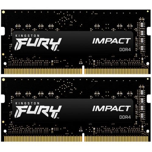 Озу Kingston SODIMM DDR4 16GB (2x8GB) 3200Mhz FURY Impact Black (KF432S20IBK2/16) (Восстановлено продавцом, 919206) купить в Украине | Telemart фото