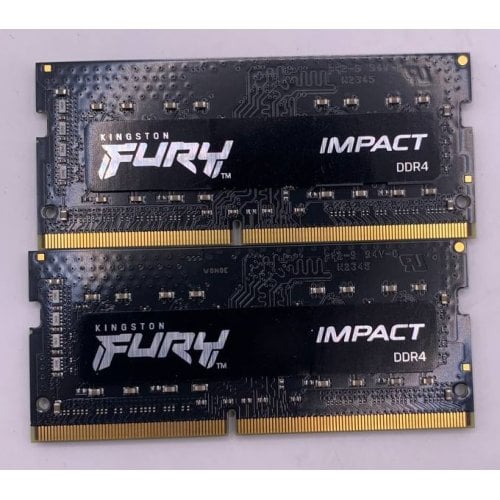 Озу Kingston SODIMM DDR4 16GB (2x8GB) 3200Mhz FURY Impact Black (KF432S20IBK2/16) (Восстановлено продавцом, 919206) купить в Украине | Telemart фото
