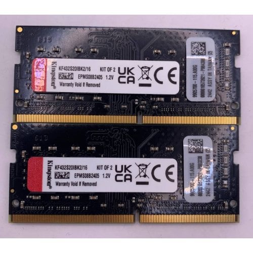 Озу Kingston SODIMM DDR4 16GB (2x8GB) 3200Mhz FURY Impact Black (KF432S20IBK2/16) (Восстановлено продавцом, 919206) купить в Украине | Telemart фото