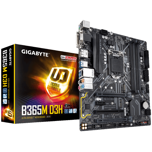 Материнская плата Gigabyte B365M D3H (s1151-V2, Intel B365) (Восстановлено продавцом, 919224) купить в Украине | Telemart фото