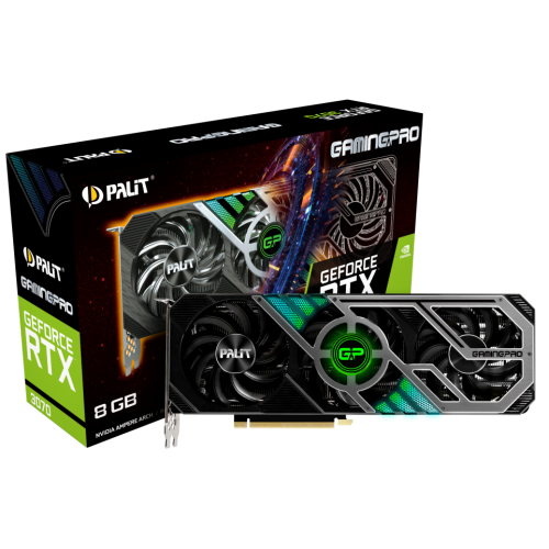 Відеокарта Palit GeForce RTX 3070 GamingPro 8192MB (NE63070019P2-1041A) (Відновлено продавцем, 919227) купити в Україні | Telemart фото