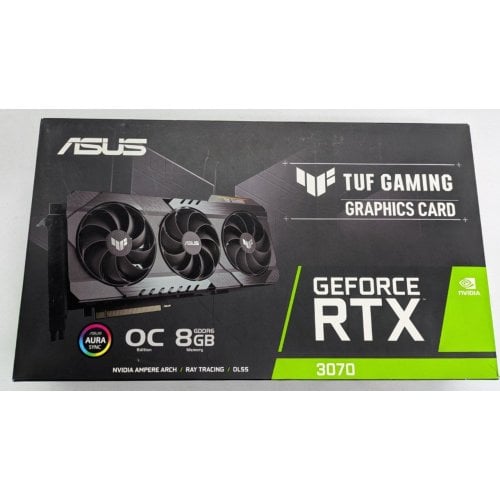 Відеокарта Asus TUF GeForce RTX 3070 Gaming OC 8192MB (TUF-RTX3070-O8G-GAMING) (Відновлено продавцем, 919229) купити в Україні | Telemart фото