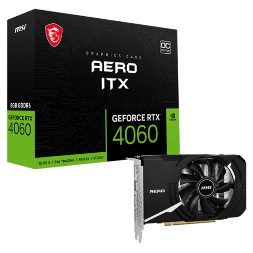 Видеокарта MSI GeForce RTX 4060 AERO ITX OC 8192MB (RTX 4060 AERO ITX 8G OC) (Восстановлено продавцом, 919301) купить в Украине | Telemart фото