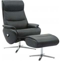 Кресло-реклайнер Qlab RC210 Leather (RC210B) Black