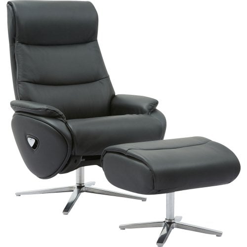 Кресло-реклайнер Qlab RC210 Leather (RC210B) Black купить в Украине | Telemart фото