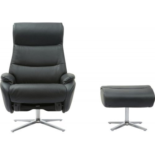 Кресло-реклайнер Qlab RC210 Leather (RC210B) Black купить в Украине | Telemart фото