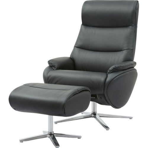 Кресло-реклайнер Qlab RC210 Leather (RC210B) Black купить в Украине | Telemart фото
