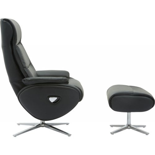 Кресло-реклайнер Qlab RC210 Leather (RC210B) Black купить в Украине | Telemart фото