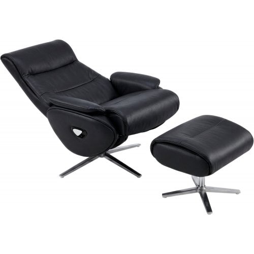 Кресло-реклайнер Qlab RC210 Leather (RC210B) Black купить в Украине | Telemart фото