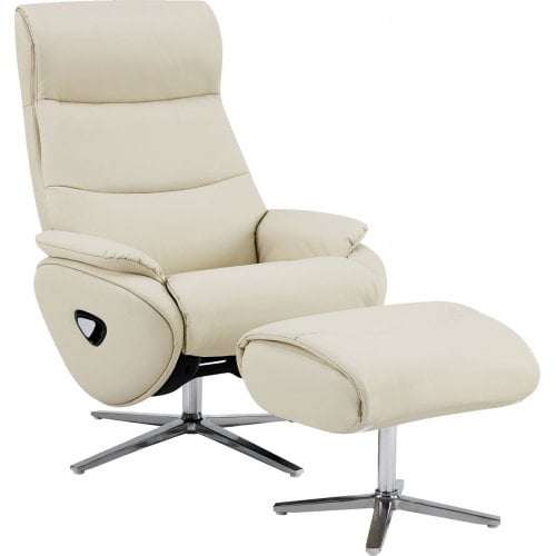 Кресло-реклайнер Qlab RC210 Leather (RC210OT) Oatmeal купить в Украине | Telemart фото
