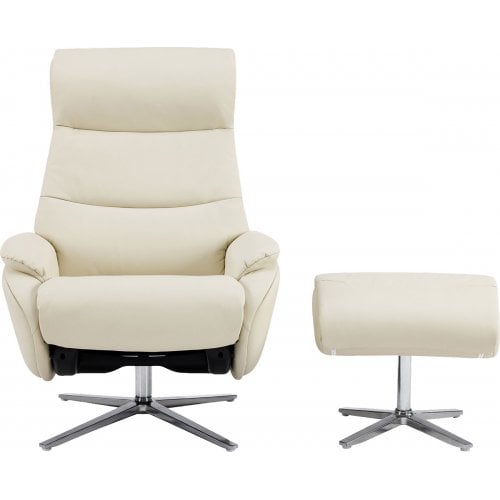 Кресло-реклайнер Qlab RC210 Leather (RC210OT) Oatmeal купить в Украине | Telemart фото