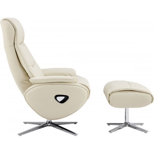 Кресло-реклайнер Qlab RC210 Leather (RC210OT) Oatmeal купить в Украине | Telemart фото