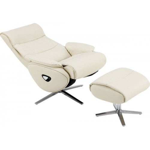 Кресло-реклайнер Qlab RC210 Leather (RC210OT) Oatmeal купить в Украине | Telemart фото