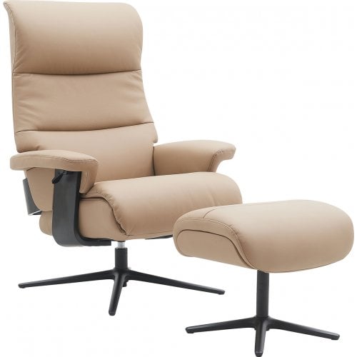 Кресло-реклайнер Qlab RC240 Leather (RC240BE) Beige купить в Украине | Telemart фото
